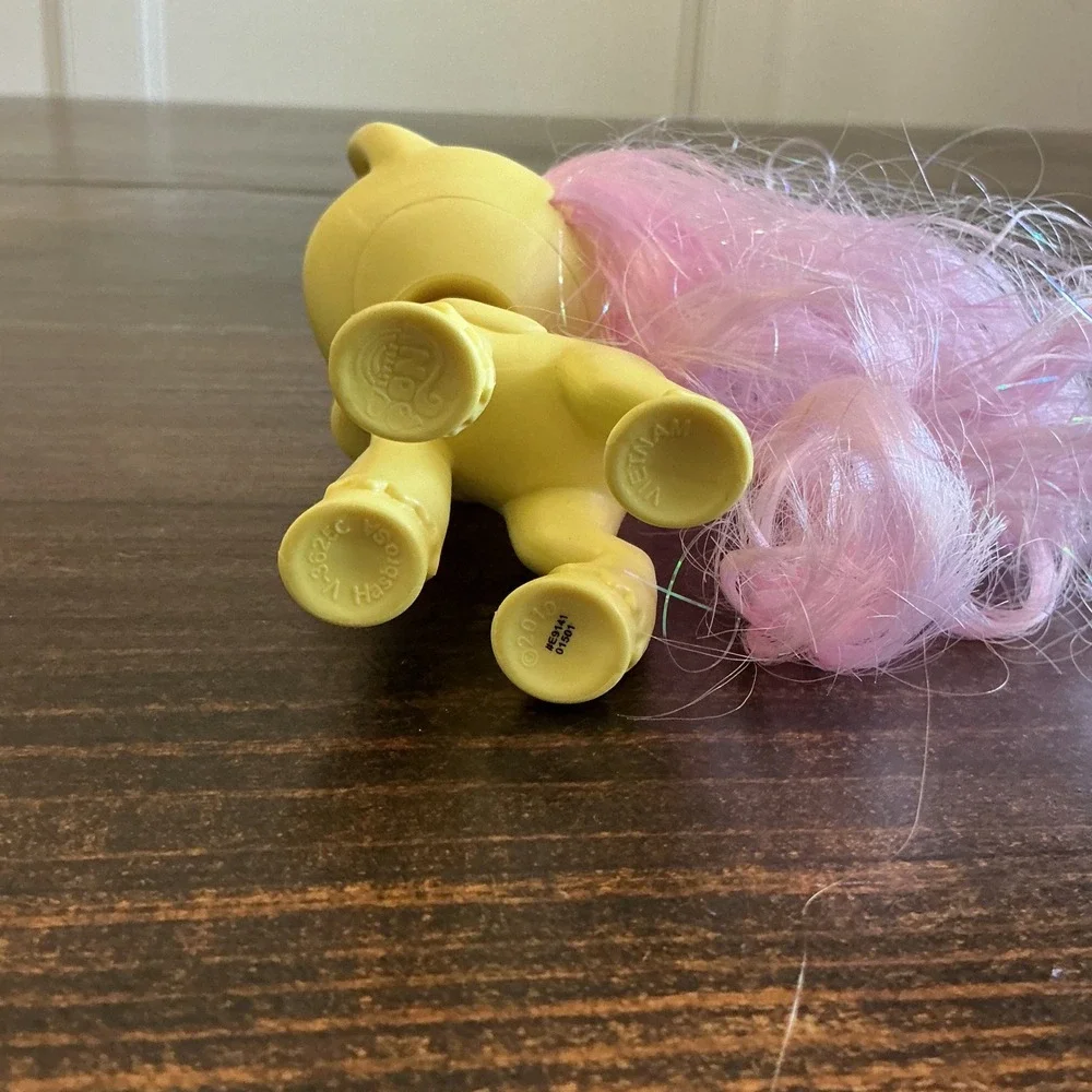 2019 My Little Pony Fluttershy 6 Inch Yellow Pink Tinsel Brushable Hair‎ Figure